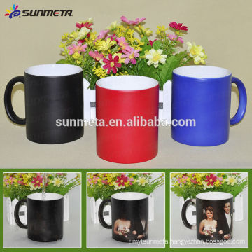 Yiwu sublimation products factory custom color changing magic mug